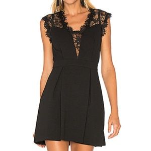 BCBGeneration Lace-Back Pleated Dress